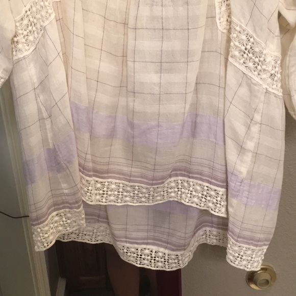 Anthropologie checked blouse size 6 - Picture 5 of 5